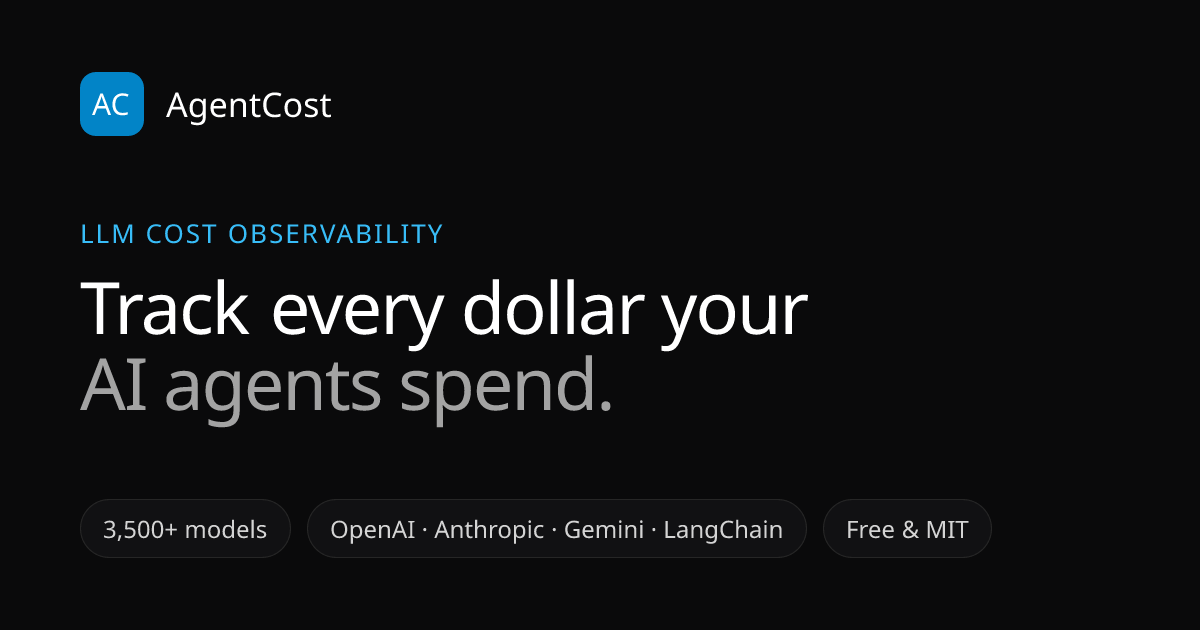 AgentCost screenshot